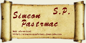 Simeon Paštrmac vizit kartica